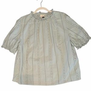 Universal Thread Eyelet Boho Top Sz X (1X)